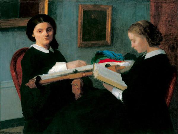 Henri Fantin-Latour The Two Sisters Sweden oil painting art